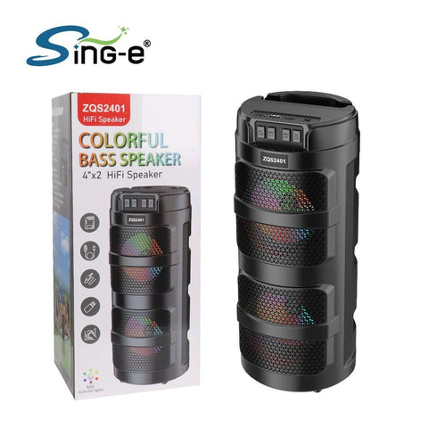 Sing - e ZQS2401 Colorful Bass HiFi Speaker – 8W - Washington Vapes Wholesale