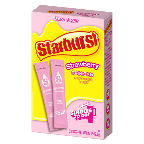 Singles To Go! Drink Mixes - STARBURST (Pack of 12) - Washington Vapes Wholesale