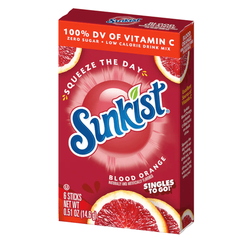 Singles To Go! Drink Mixes - SUNKIST (Pack of 12) - Washington Vapes Wholesale