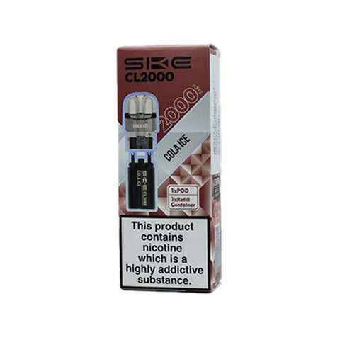 SKE CL2000 Prefilled Pods – (Pack of 10) - Washington Vapes Wholesale