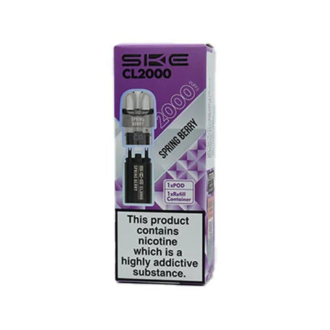 SKE CL2000 Prefilled Pods – (Pack of 10) - Washington Vapes Wholesale