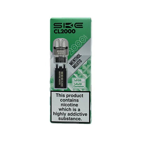 SKE CL2000 Prefilled Pods – (Pack of 10) - Washington Vapes Wholesale