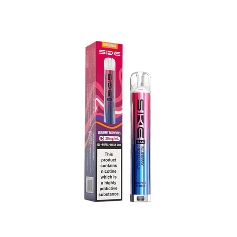 SKE Crystal Bar 600 Rechargeable Prefilled Pod Kit - (Pack of 10) - Washington Vapes Wholesale