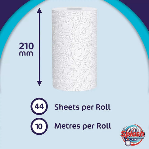 Splash 2 Ply Kitchen Roll 6 x 4 pck - (Pallet of 66 Packs) - Washington Vapes Wholesale