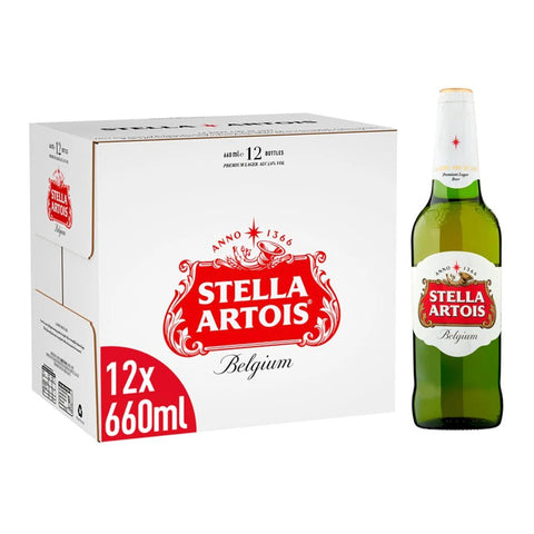 Stella Artois Premium Lager 660ml Bottle - (12 Pack) - Washington Vapes Wholesale