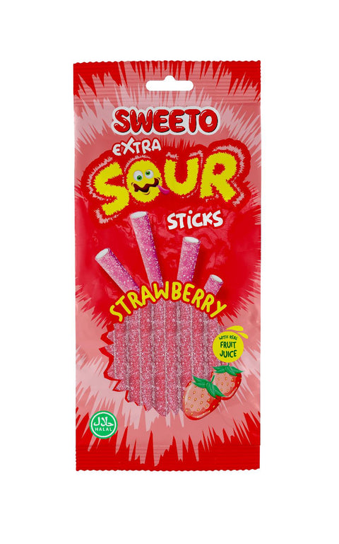 Sweeto 75g Extrasour Range - (Pack of 12) - Washington Vapes Wholesale