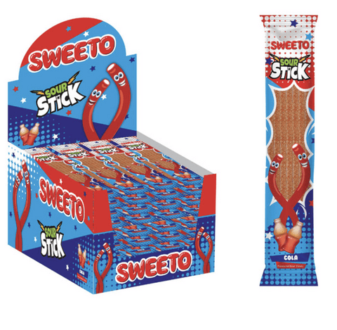 Sweeto Sour Sticks 30g (Pack of 24) - Washington Vapes Wholesale