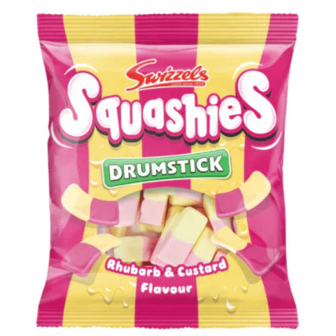 Swizzels Originals Drumstick Squashies Rhubarb & Custard 120g - (Pack of 12) - Washington Vapes Wholesale
