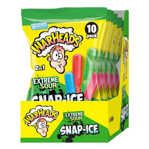 Warheads Extreme Sour 2 - in - 1 Snap Ice Sticks (10 pack) - Washington Vapes Wholesale
