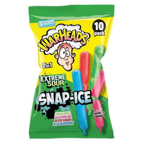 Warheads Extreme Sour 2 - in - 1 Snap Ice Sticks (10 pack) - Washington Vapes Wholesale