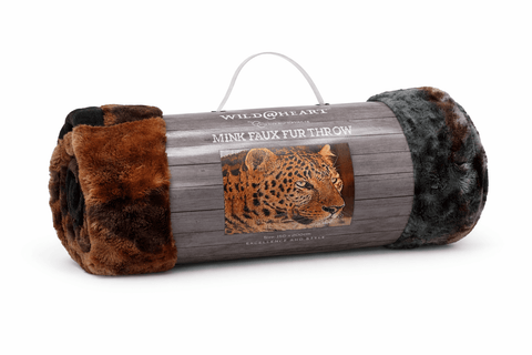 WILD - HEART Mink Faux Fur Throw 150x200cm - Washington Vapes Wholesale