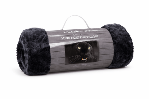 WILD - HEART Mink Faux Fur Throw 150x200cm - Washington Vapes Wholesale