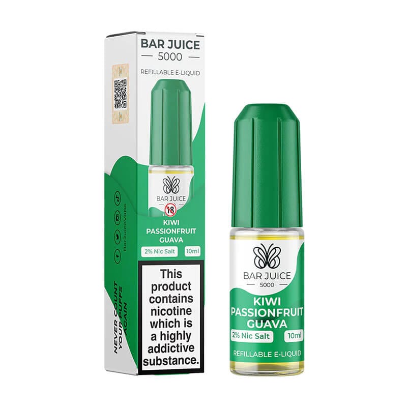 Bar Juice 5000 10ml Nic Salts E-liquids - (Box of 10) Washington Vapes  Wholesale