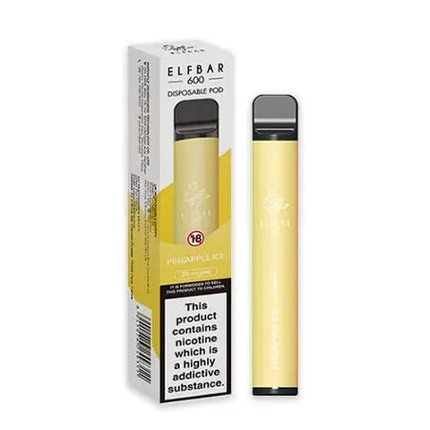 Elf Bar 600 Disposable Vape Pod Device - (Box of 10) - Washington Vapes Wholesale