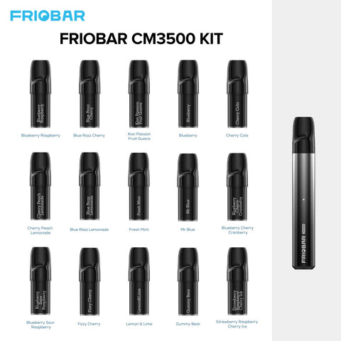 Friobar CM3000 Kit With 5 Flavours - (Pack of 1) - Washington Vapes Wholesale