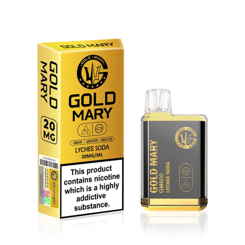 Gold Mary GM600 -(Box of 10)-19.99+VAT - Washington Vapes Wholesale